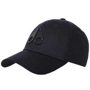 Moose Knuckles Logo Icon Cap, Black/Black Logo